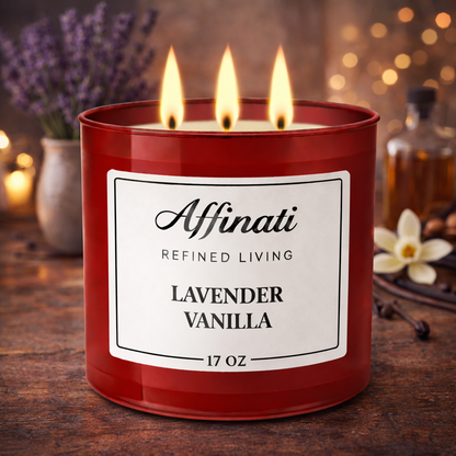 3-Wick Lavender Vanilla Candle