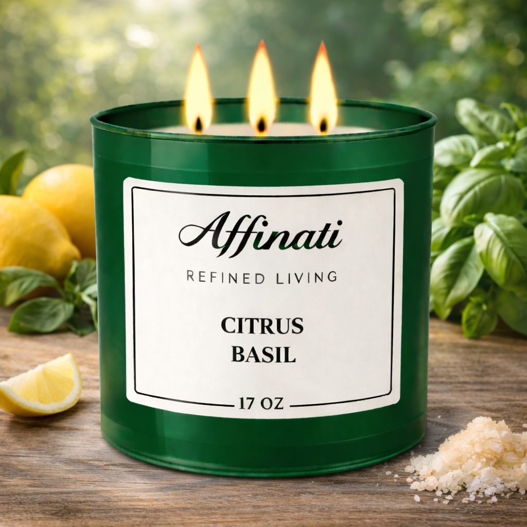 3-Wick Citrus Basil Candle