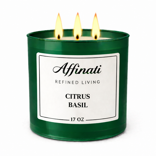 3-Wick Citrus Basil Candle