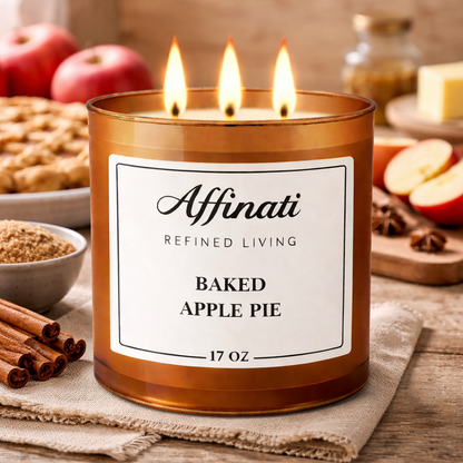 3-Wick Baked Apple Pie Candle