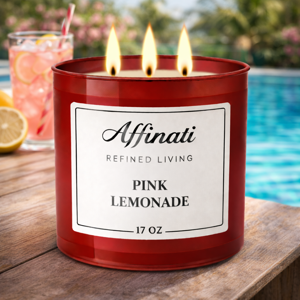 3-Wick Pink Lemonade Candle