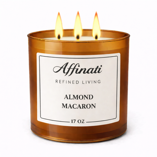 3-Wick Almond Macaron Candle