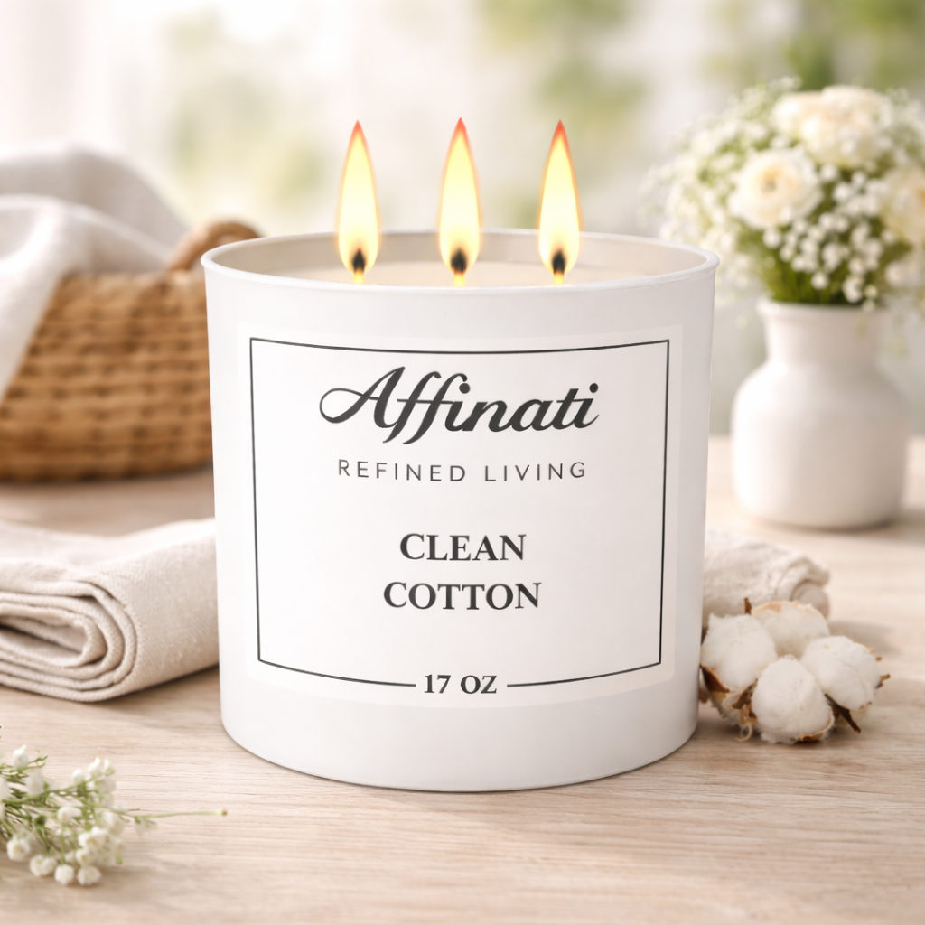 3-Wick Clean Cotton Candle