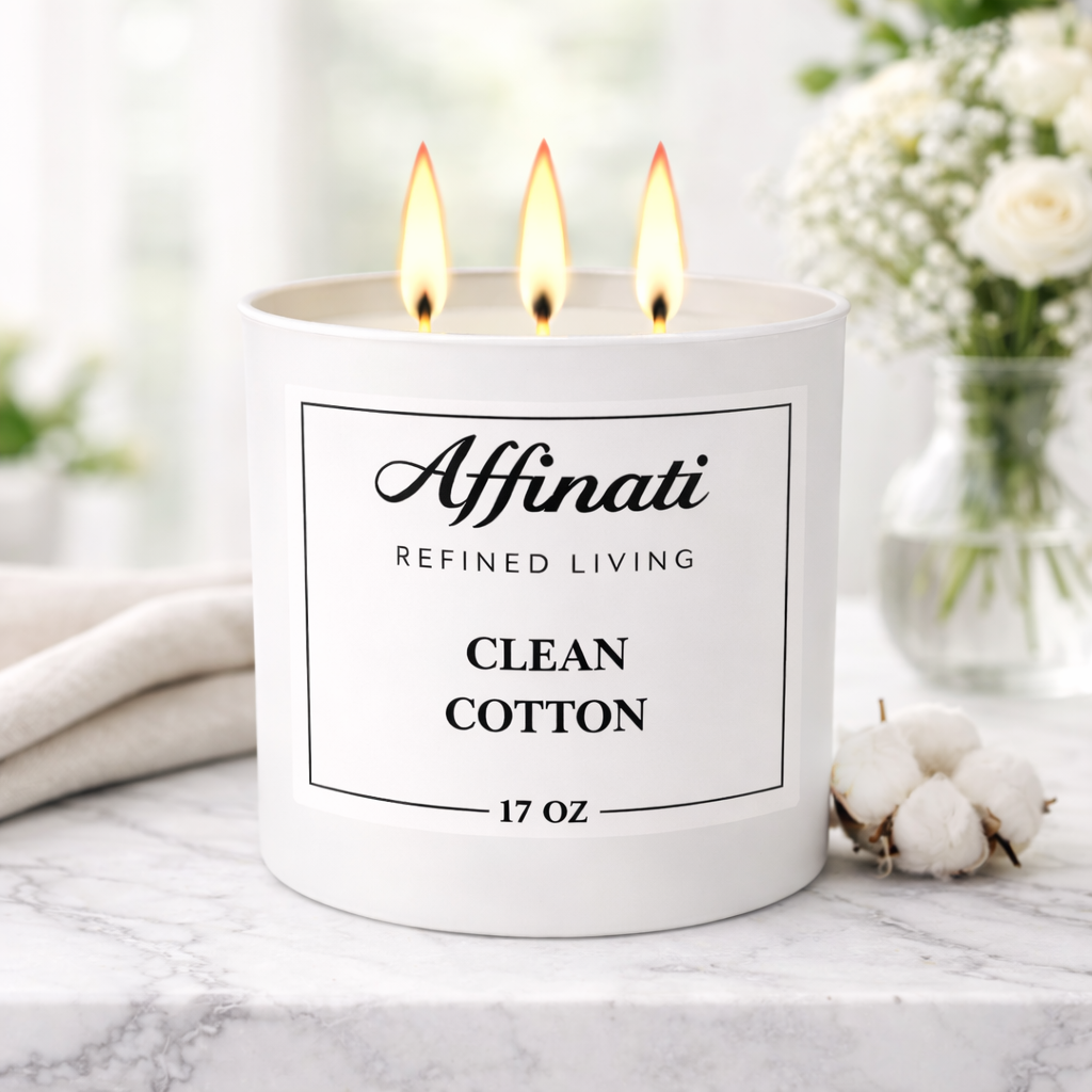 3-Wick Clean Cotton Candle
