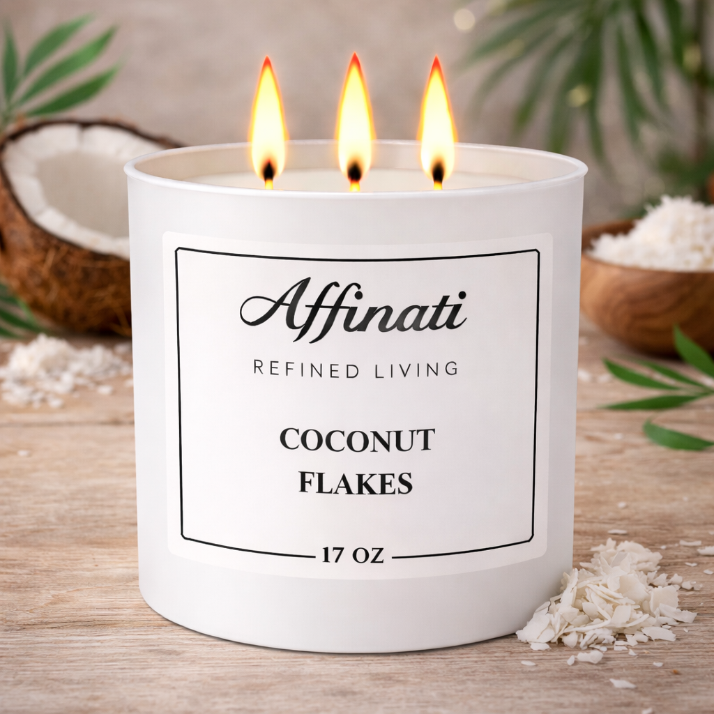 3-Wick Coconut Flakes Candle