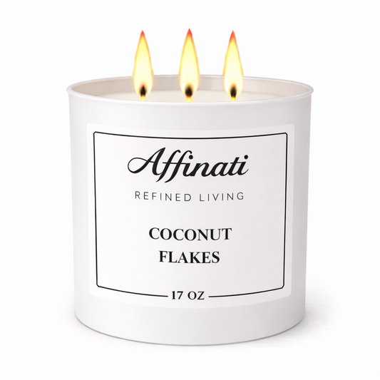 3-Wick Coconut Flakes Candle