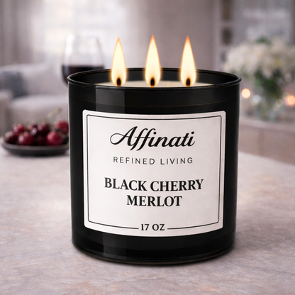 3-Wick Black Cherry Merlot Candle