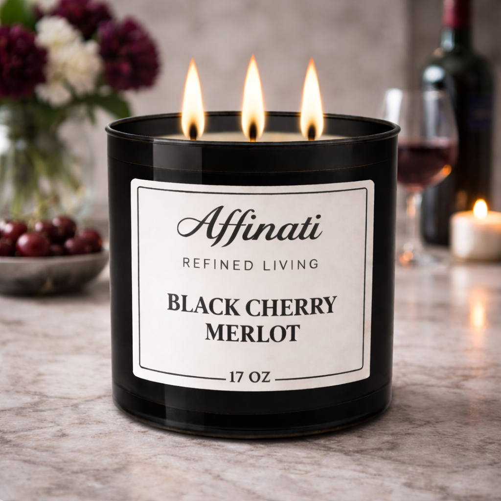 3-Wick Black Cherry Merlot Candle
