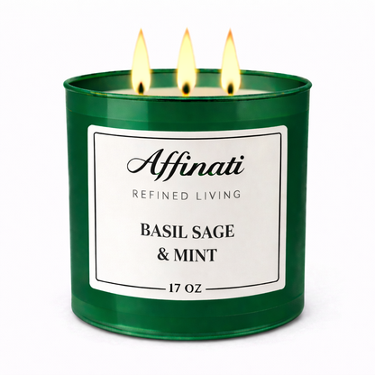 3-Wick Basil Sage & Mint Candle