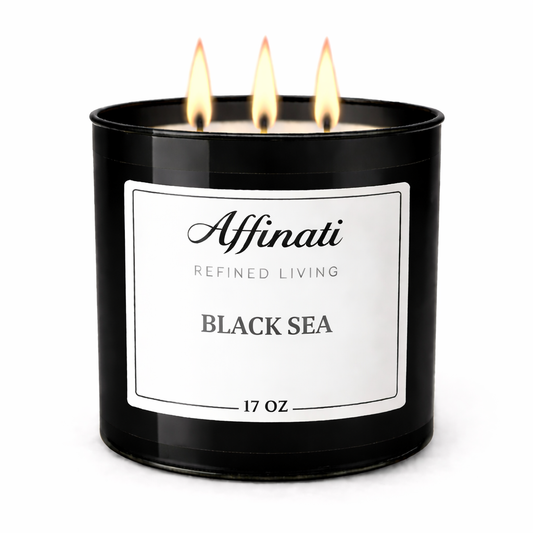 3-Wick Black Sea Candle