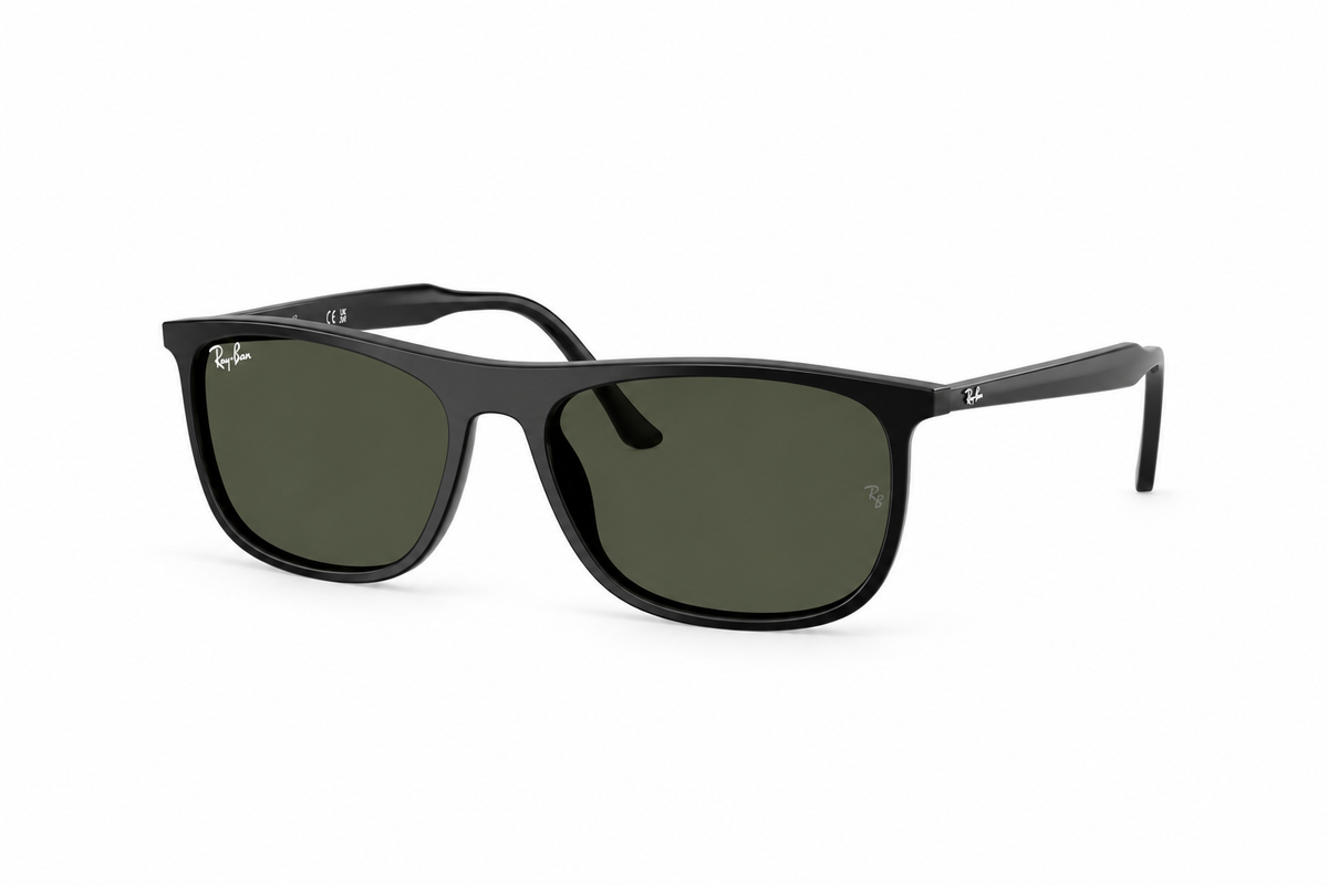 Ray-Ban RB2216F Asian Fit 901/31 Men's Sunglasses Black Size 58
