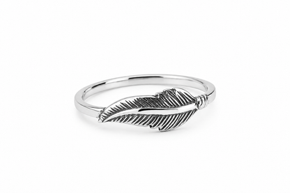 Sterling Silver Feather Ring