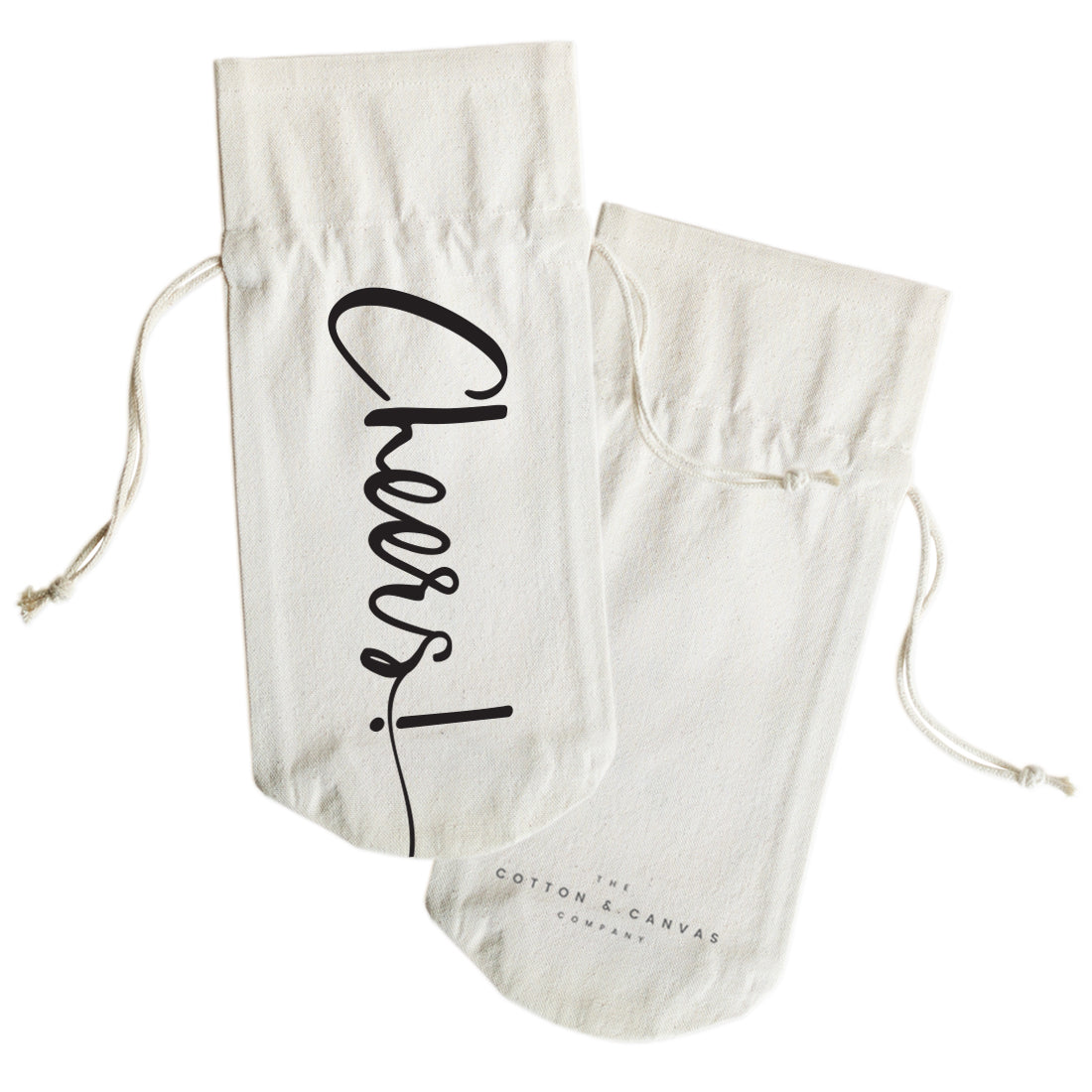 The Cotton and Canvas Co. Cheers! Cotton Canvas Wine Bag