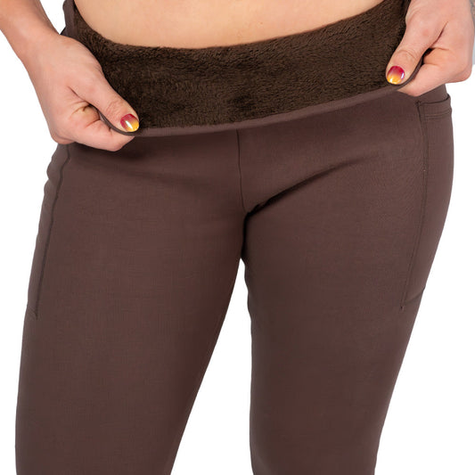 Constantly Varied Gear Fleece Lined Leggings - Chocolate