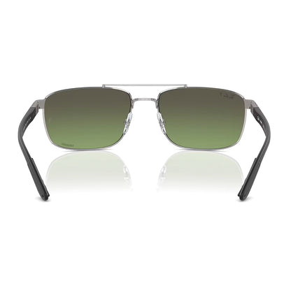 Gunmetal / Green-