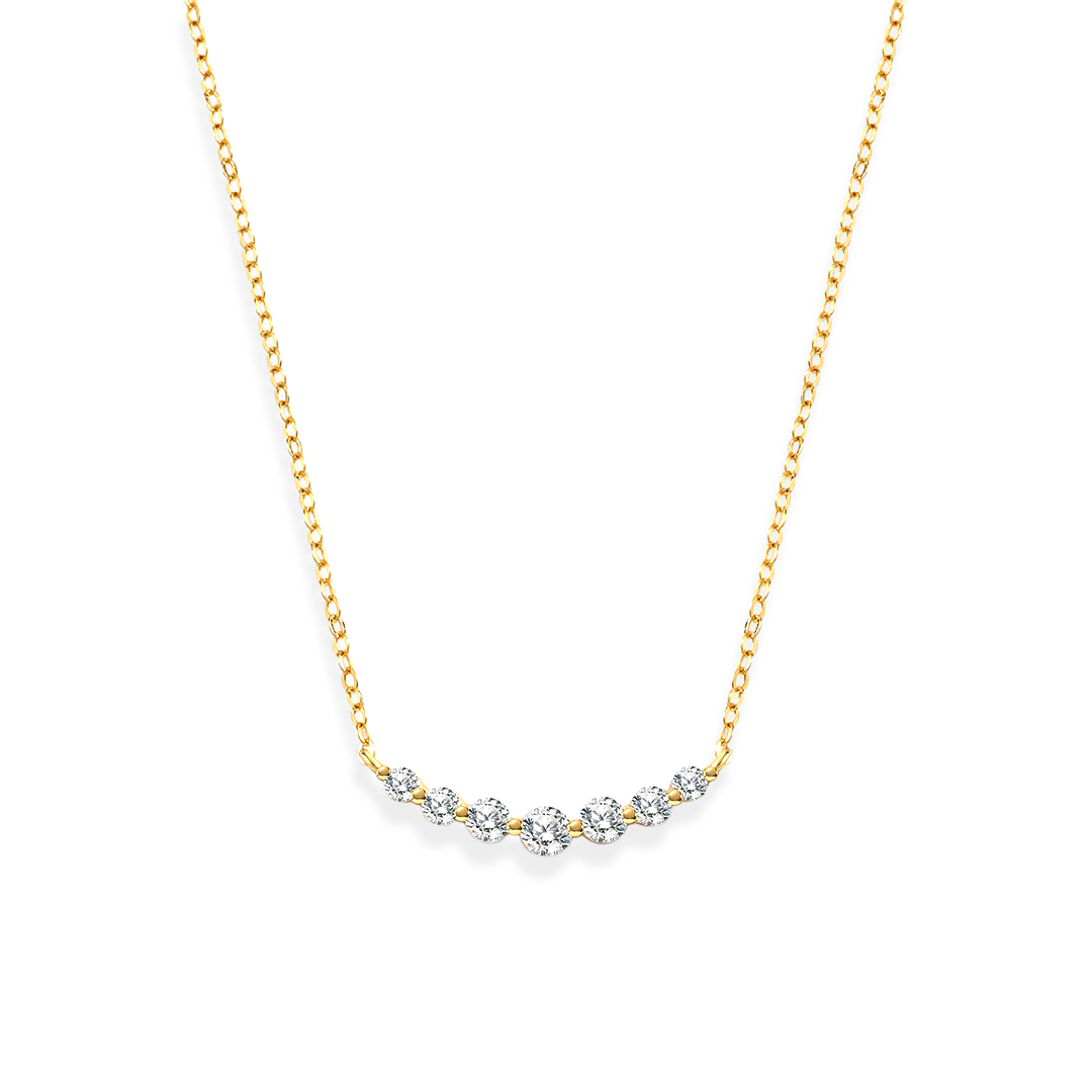 Mint & Lily Classic Arc Diamond Necklace