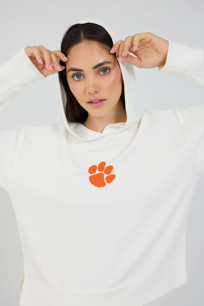 Relaxed Fit Waffle Hoodie Clemson