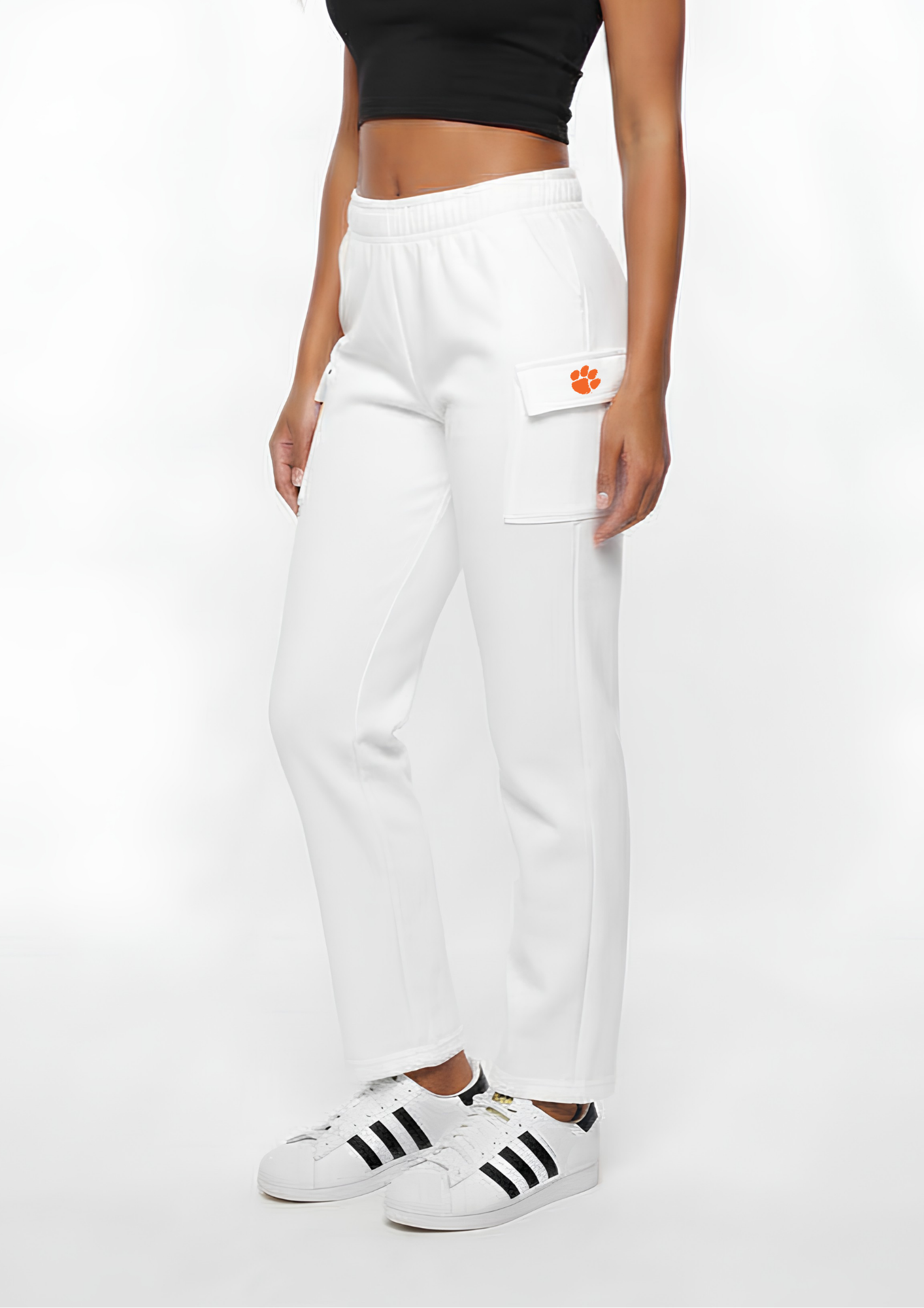 Cargo Straight Fleece Pants Clemson