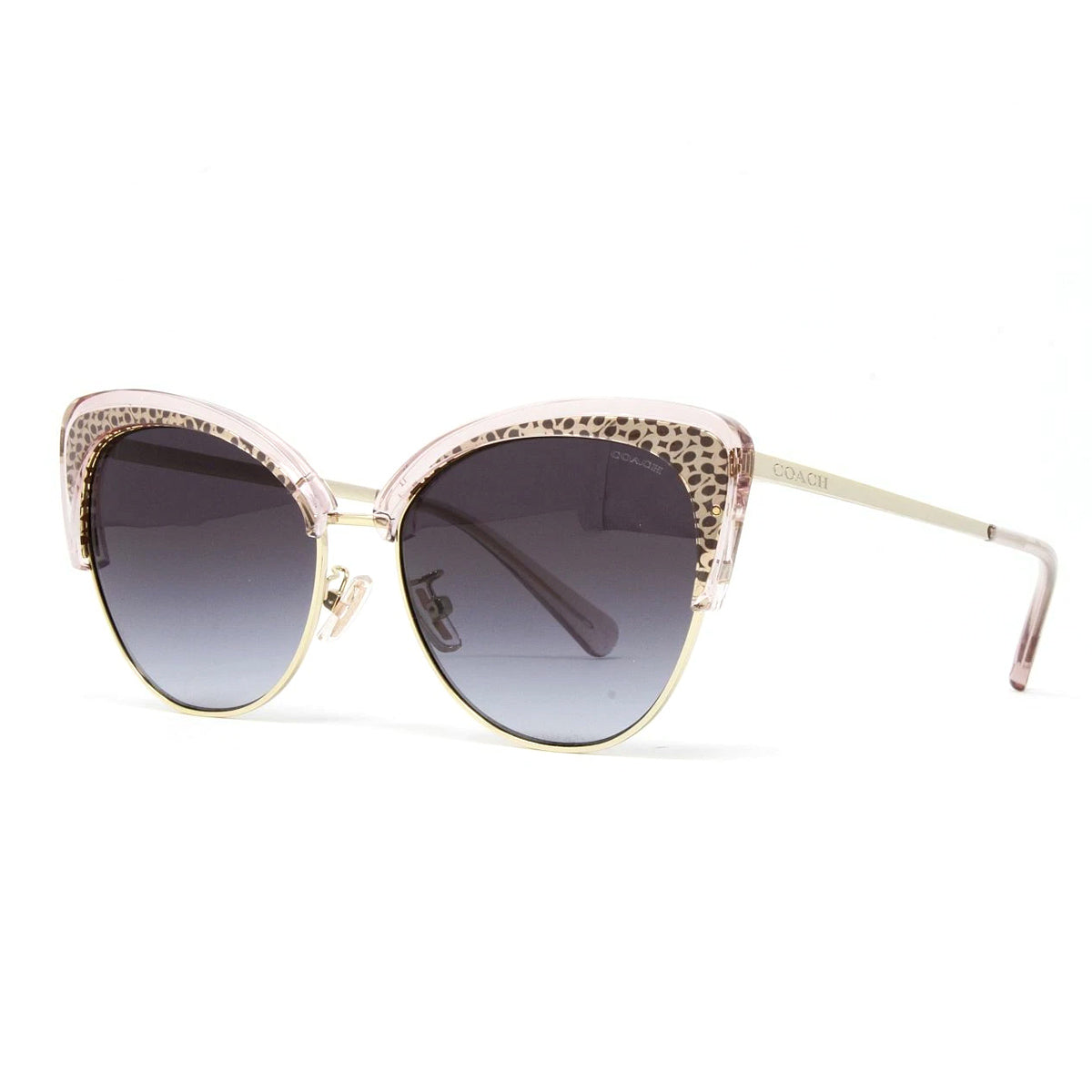 Coach Pink Light Gold Women's Cat Eye Sunglasses