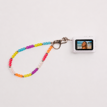 Mini Digital Camera with Beaded Lanyard