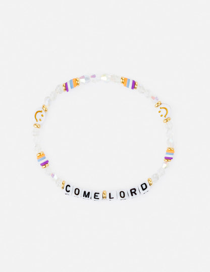 Elevated Faith Come Lord Letter Bracelet