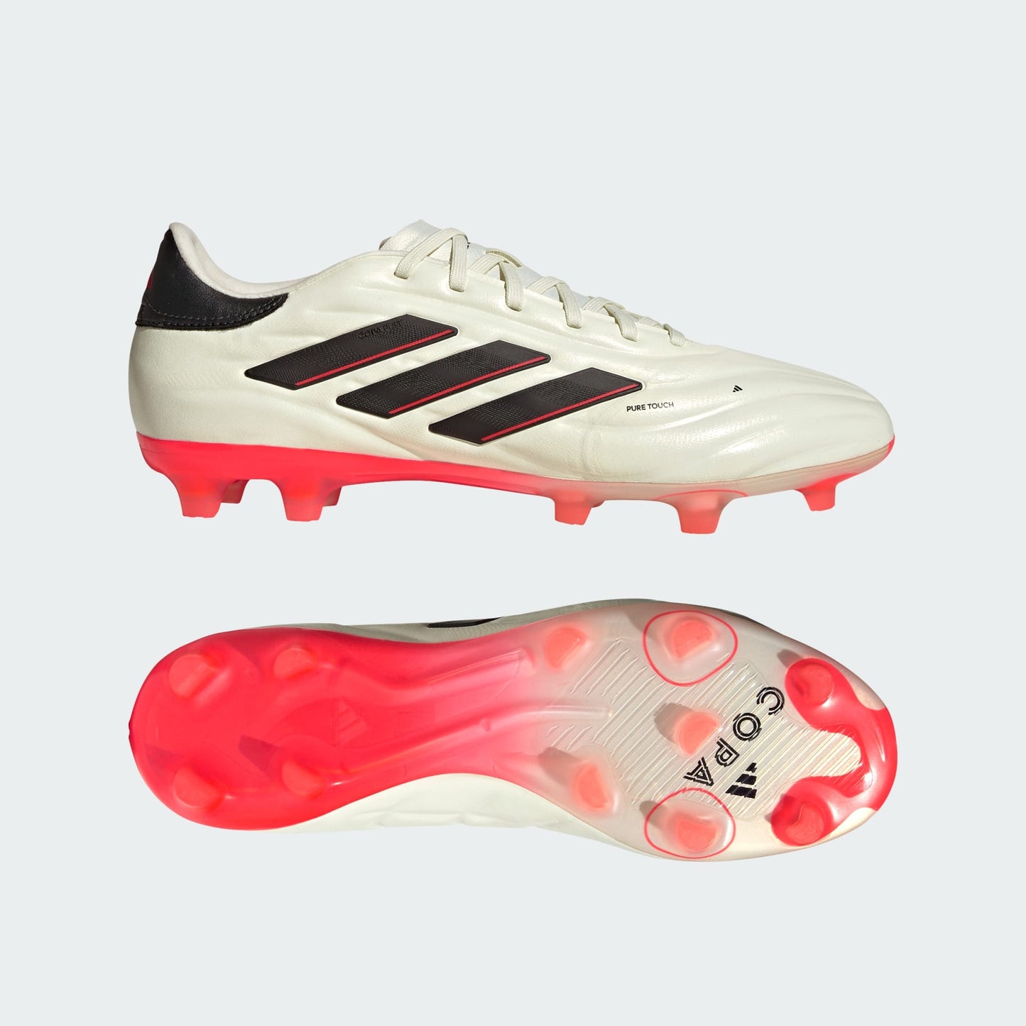 Men's adidas Copa Pure II Pro Fg 'Ivory Core Black Solar Red'