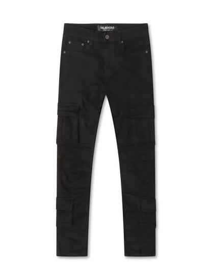 Valabasas Laddered Congo Skinny Jeans - Black