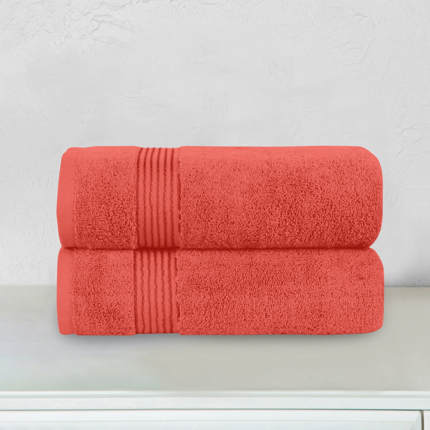 Elegant Comfort 2 Pack Premium Turkish Cotton Bath Towel Set, 27 x 54 inch