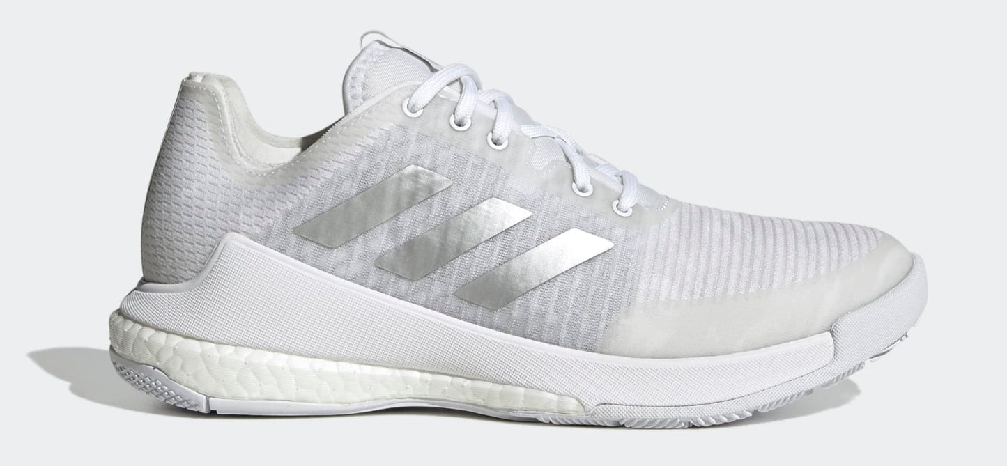 adidas Women's Crazyflight 'White Silver Metallic' Sneakers