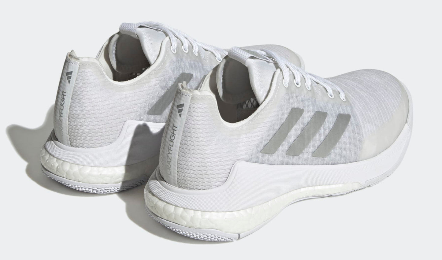 adidas Women's Crazyflight 'White Silver Metallic' Sneakers