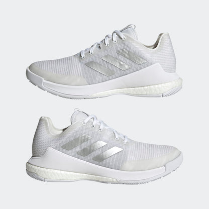adidas Women's Crazyflight 'White Silver Metallic' Sneakers
