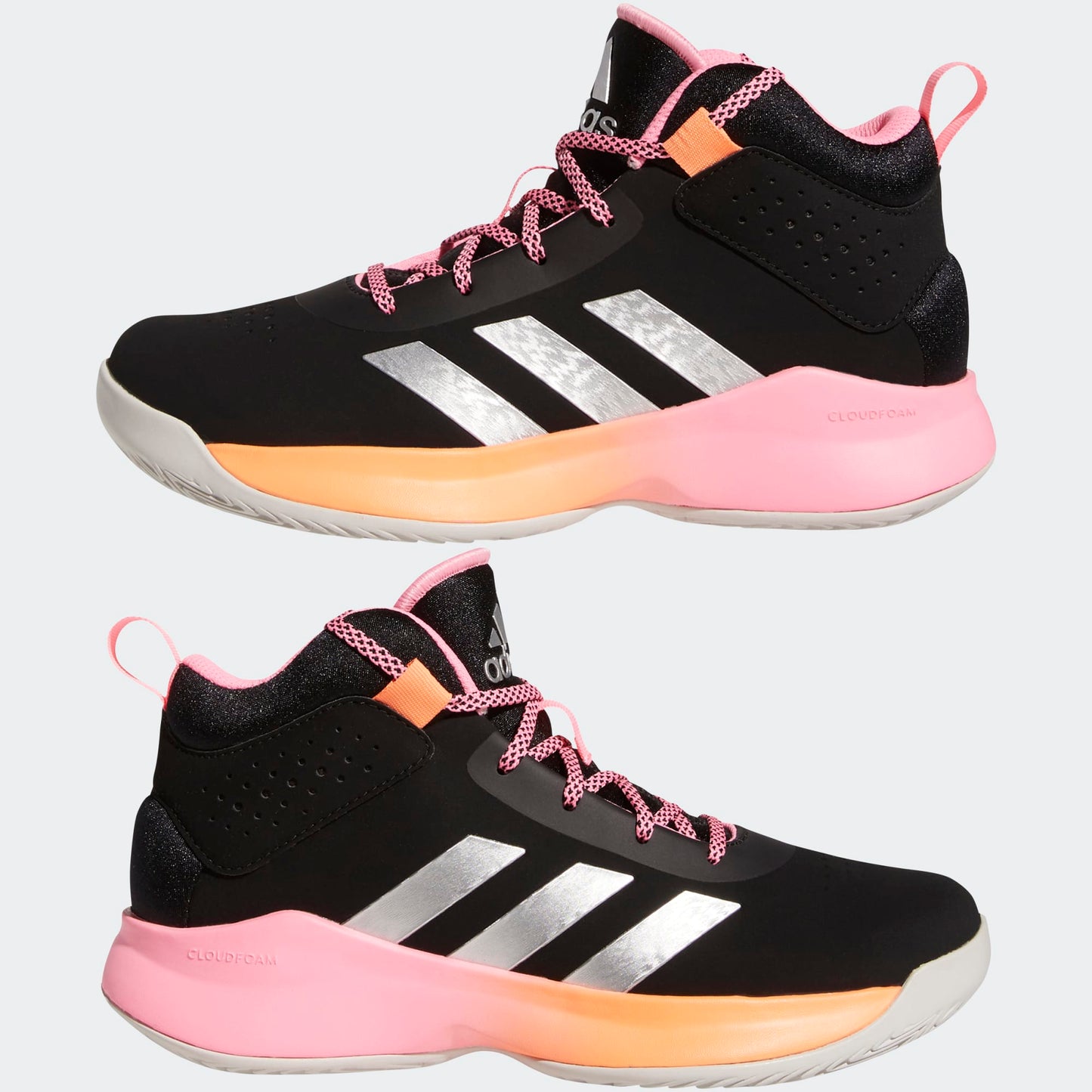 [GX4793] Youth adidas Cross ‘Em up 5 Wide (GS) ‘Black Beam Pink'