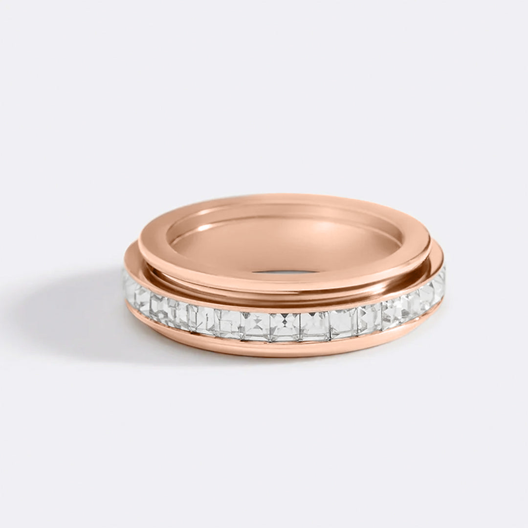 Mint & Lily Crystal Statement Spinning Fidget Ring