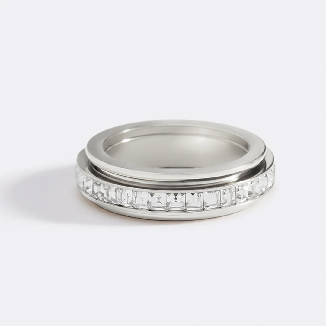 Mint & Lily Crystal Statement Spinning Fidget Ring