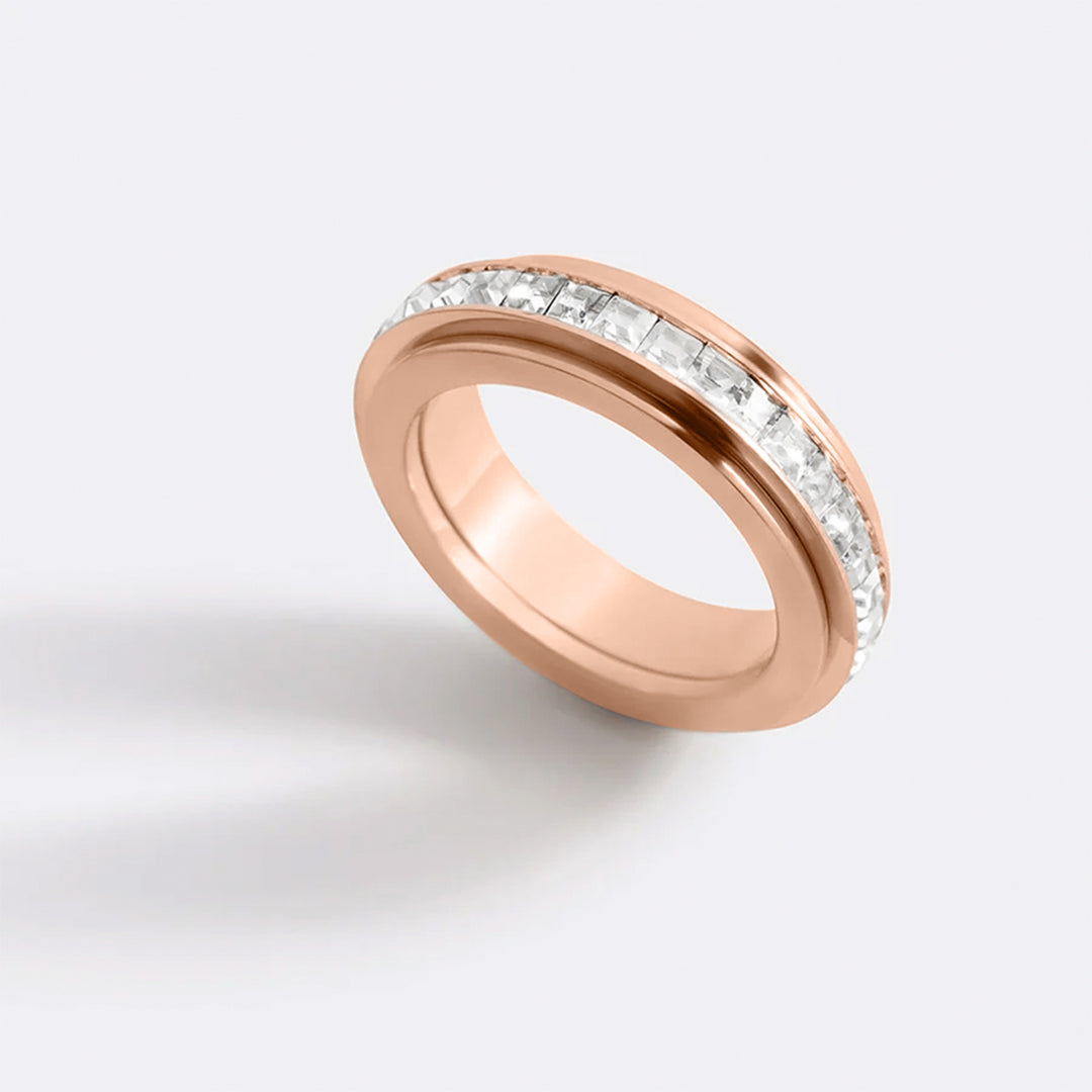 Mint & Lily Crystal Statement Spinning Fidget Ring