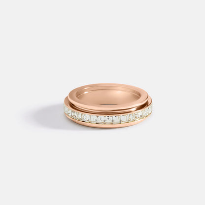 Mint & Lily Crystal Statement Spinning Fidget Ring
