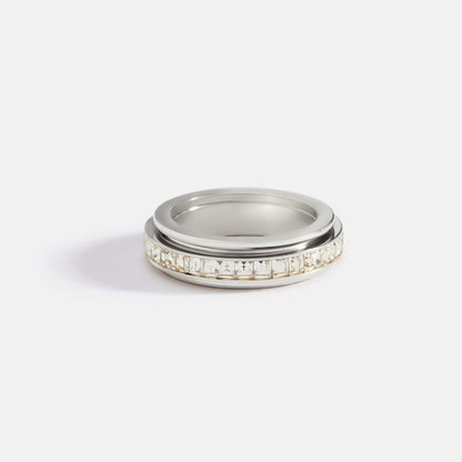 Mint & Lily Crystal Statement Spinning Fidget Ring