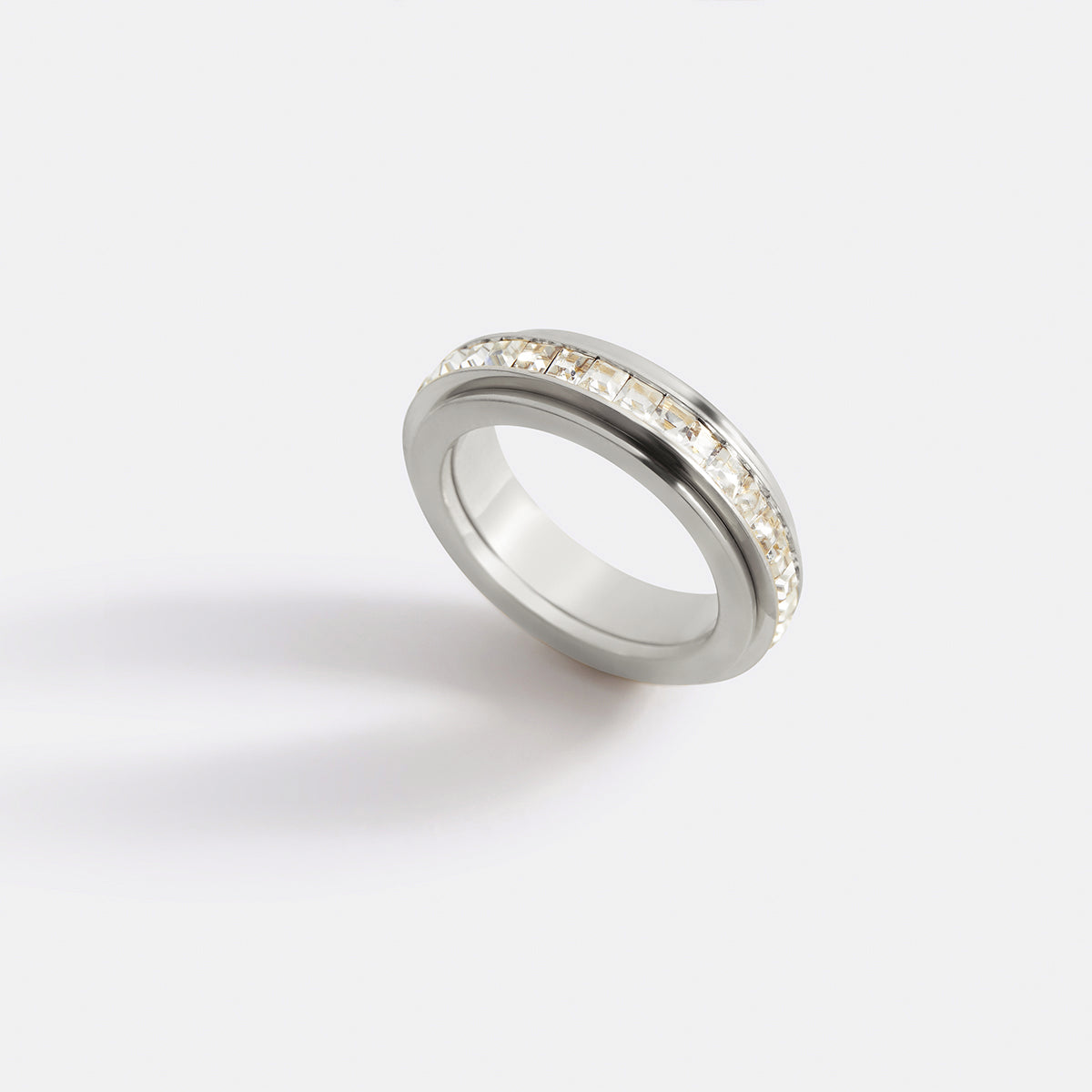 Mint & Lily Crystal Statement Spinning Fidget Ring