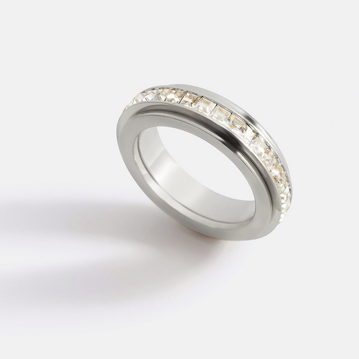 Mint & Lily Crystal Statement Spinning Fidget Ring