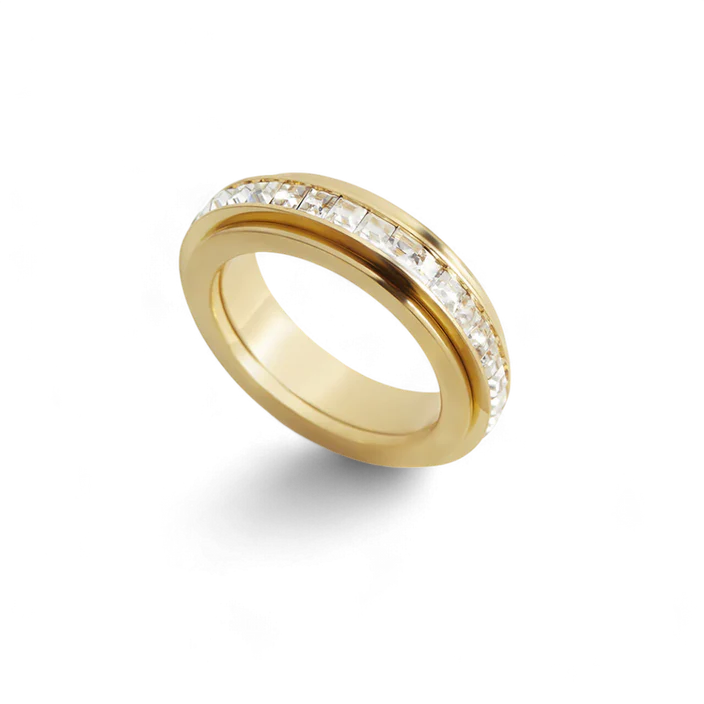 Mint & Lily Crystal Statement Spinning Fidget Ring