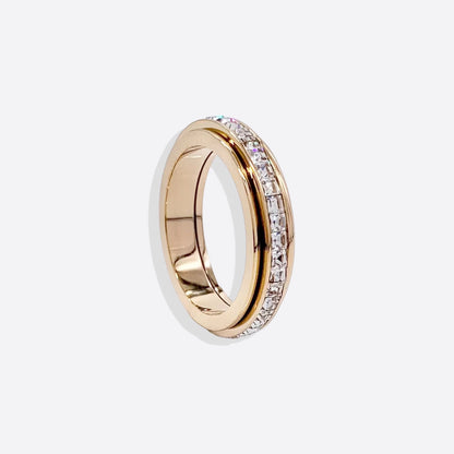Mint & Lily Crystal Statement Spinning Fidget Ring