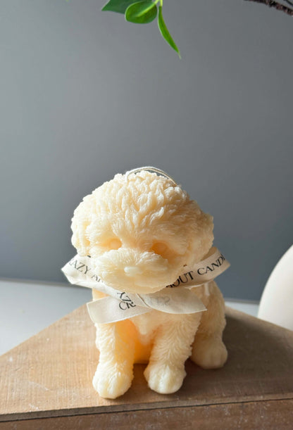 Handmade Puppy Candle – Large Size, Perfect for Dog Lovers