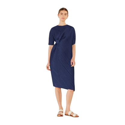 Marina West D03BT Pleated Dolman Sleeve Dress
