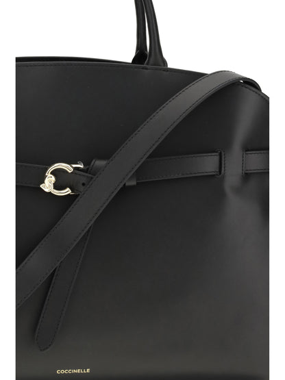 Handbag Sabine Black Calf Leather