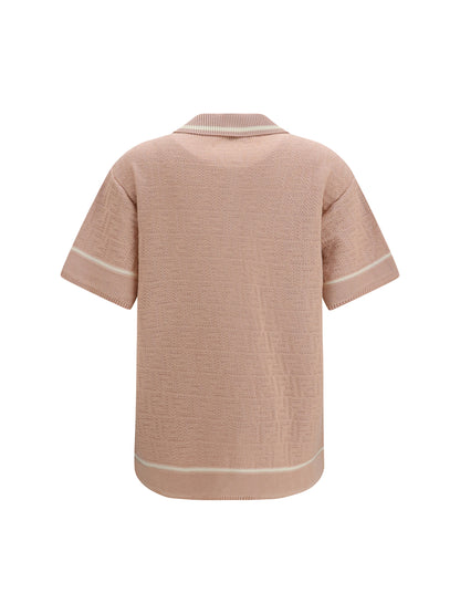Crochet Shirt FF All-Over Pink