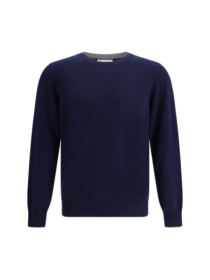 Monochrome Cashmere Crewneck Sweater