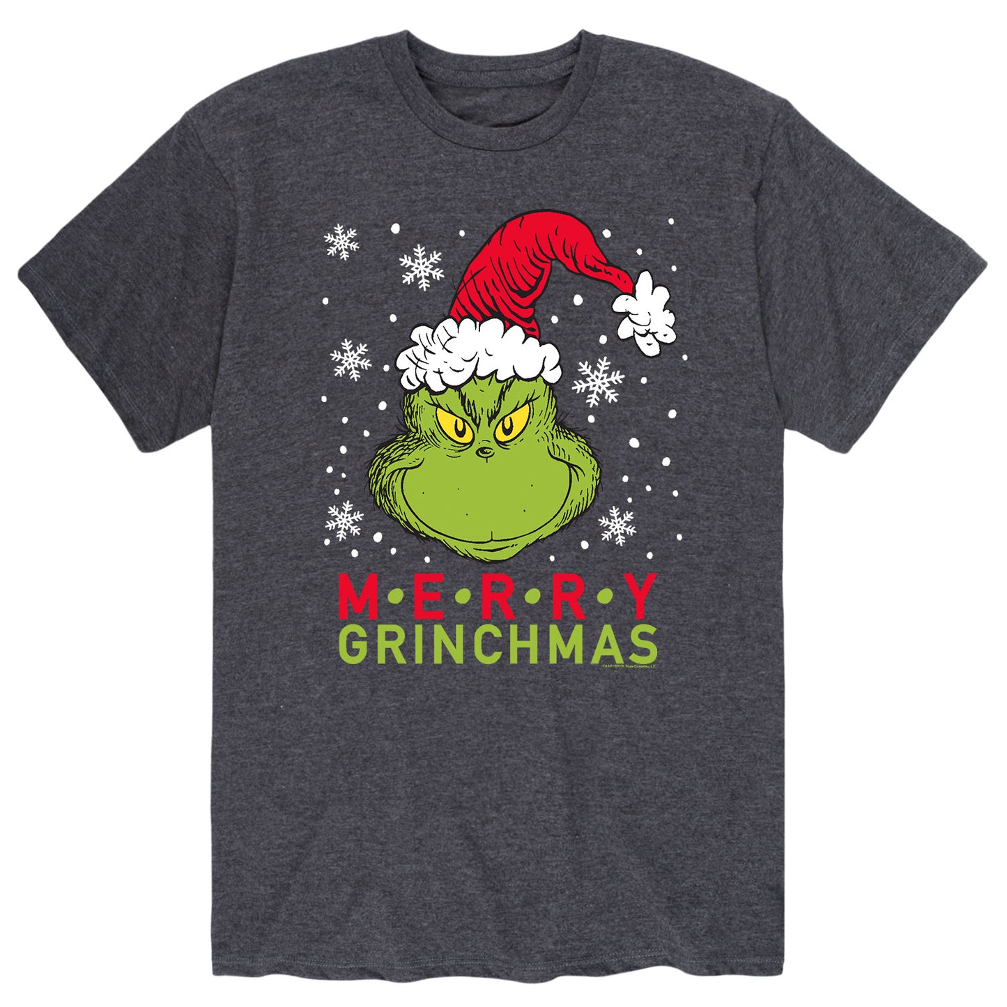 Merry Santa Grinch - HEATHER CHARCOAL-
