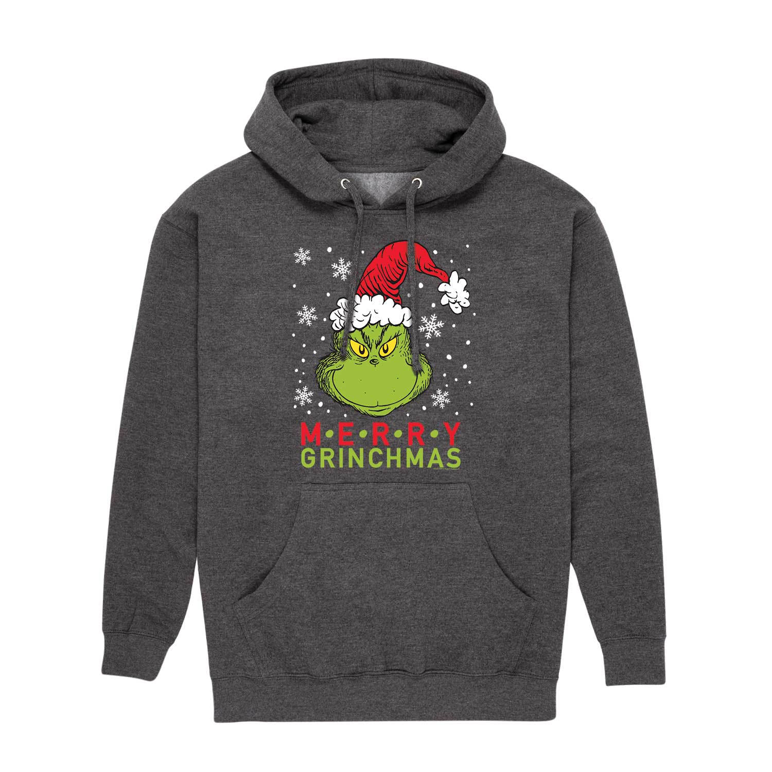 Merry Santa Grinch - HEATHER CHARCOAL-