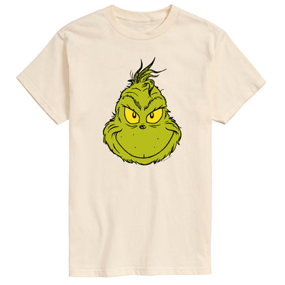 The Grinch - Smiling Face - Men's Short Sleeve Graphic T-Shirt