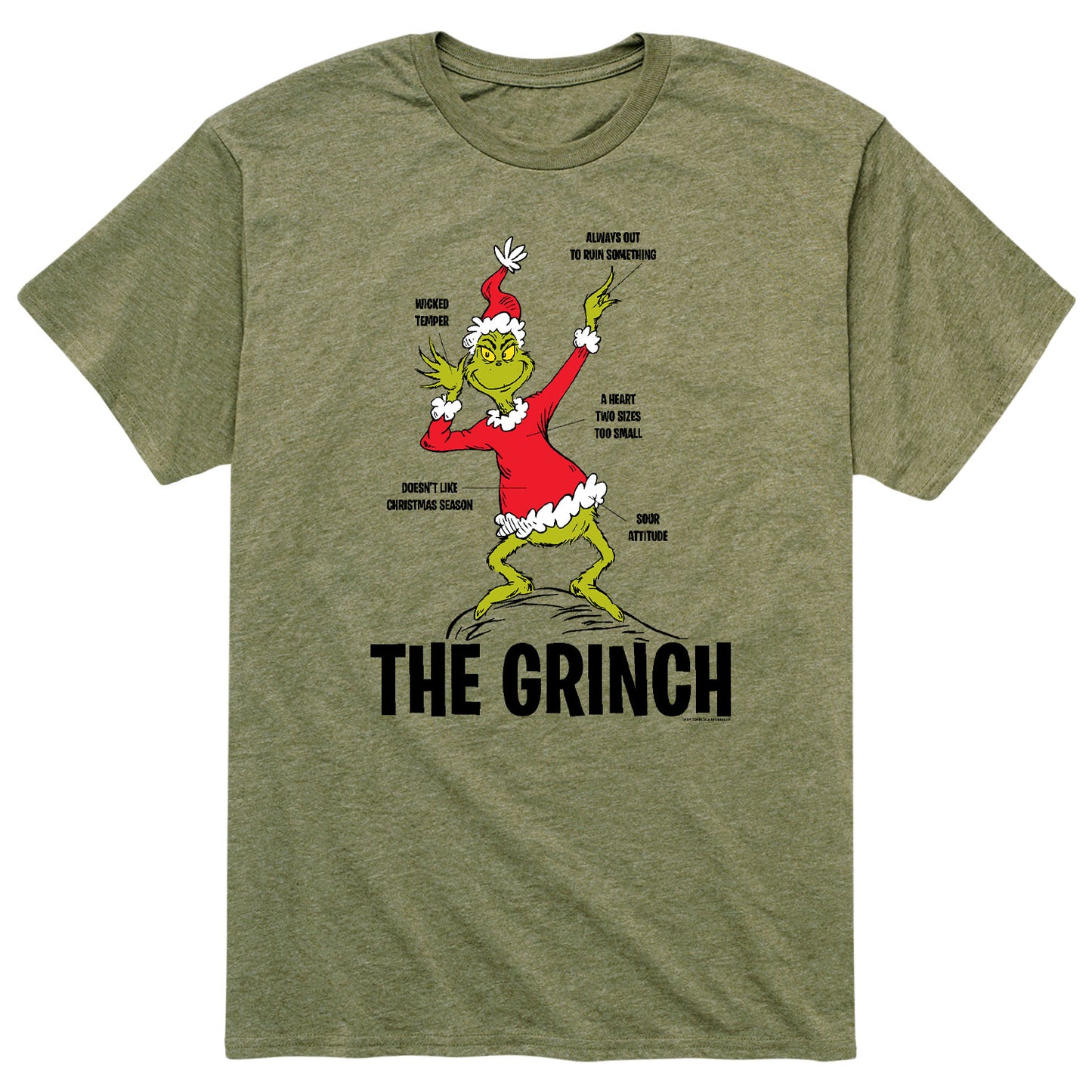 How to Be The Grinch - HEATHER MILITARY GREEN-